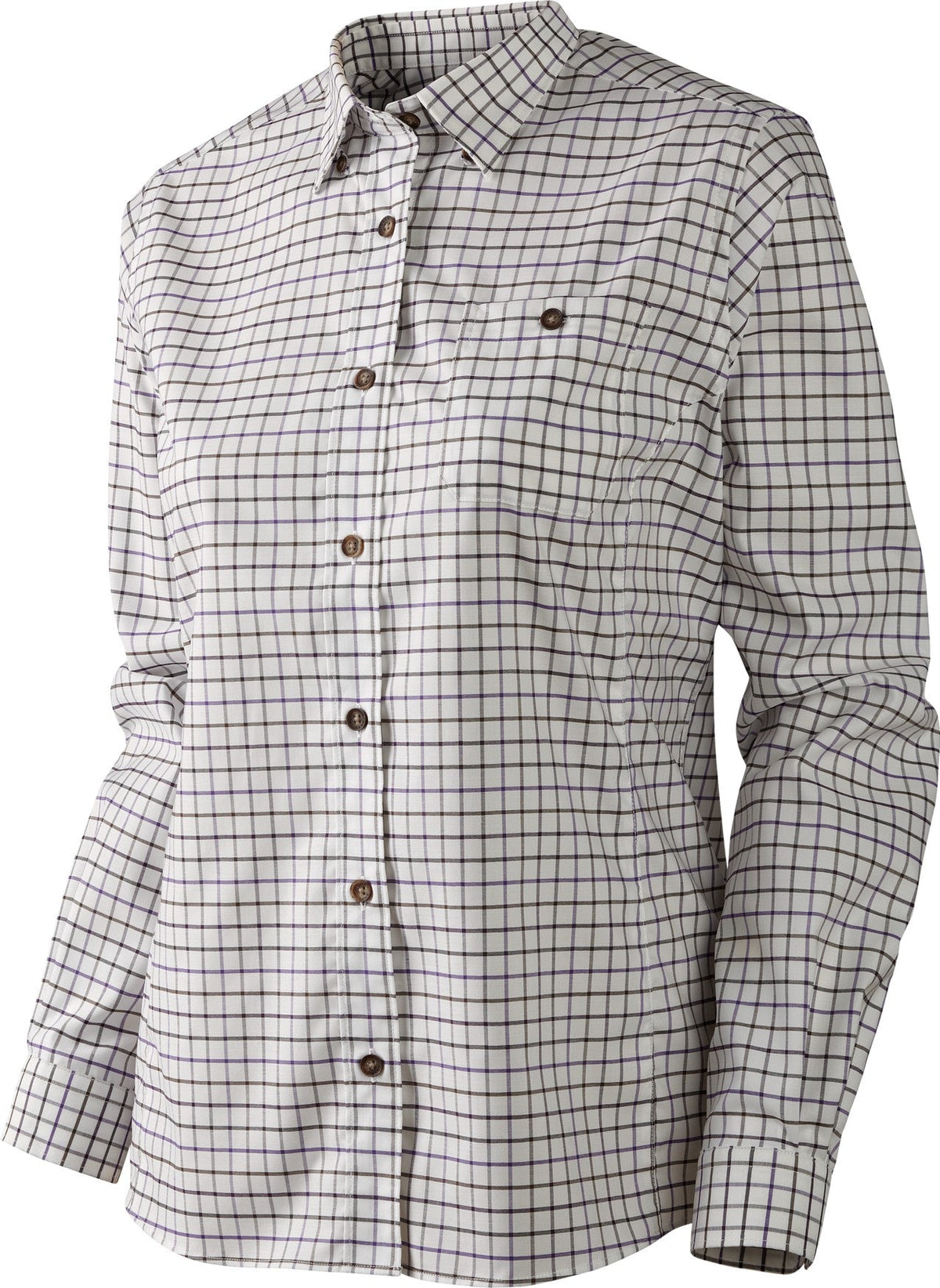 Lancaster Lady L/S-Hemd - Blackberry check - Härkila