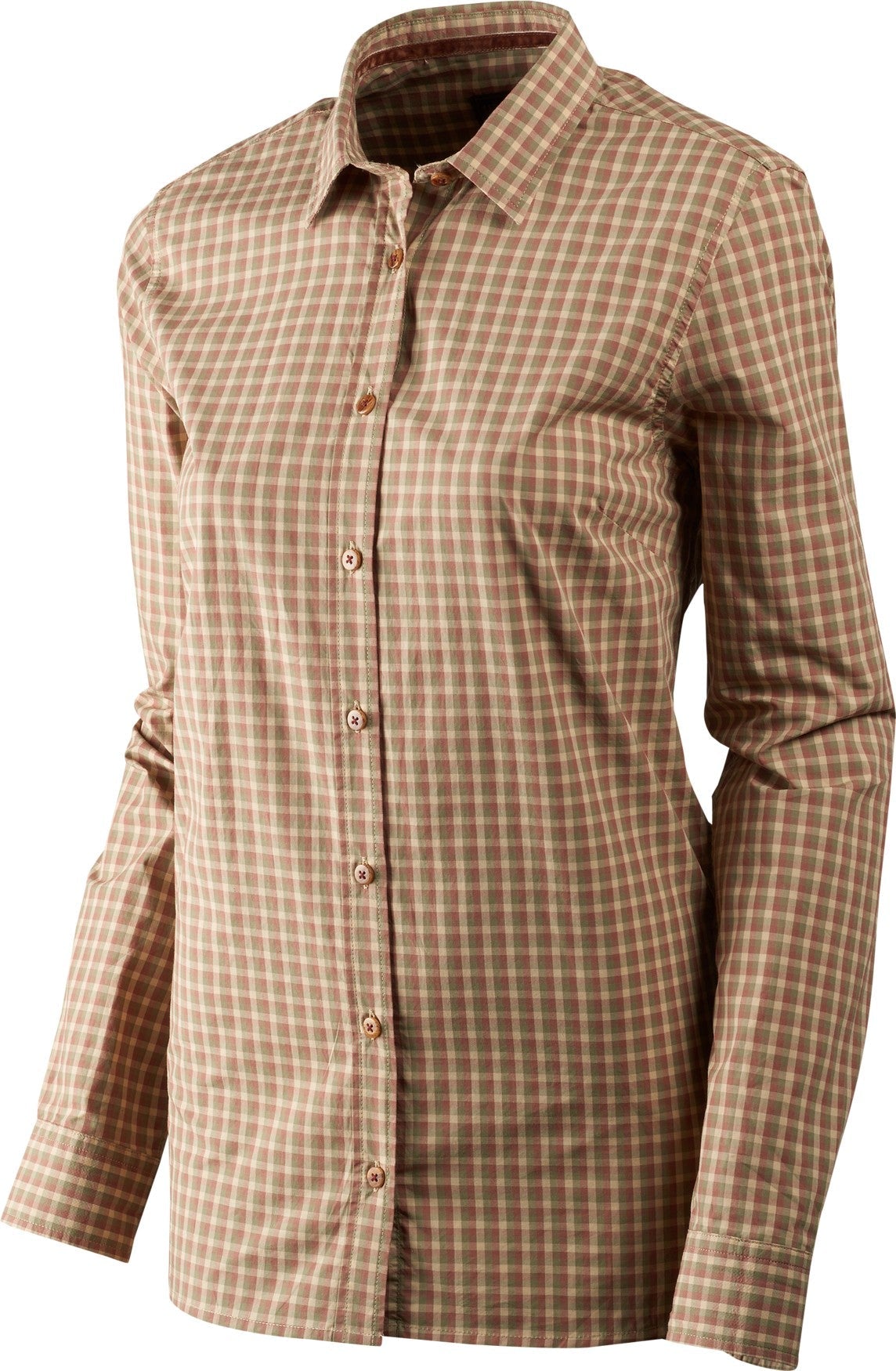 Selja Lady L/S Karohemd - Moonlight rose check - Härkila
