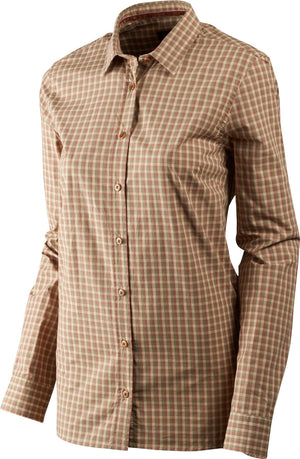 Selja Lady L/S Karohemd - Moonlight rose check - Härkila