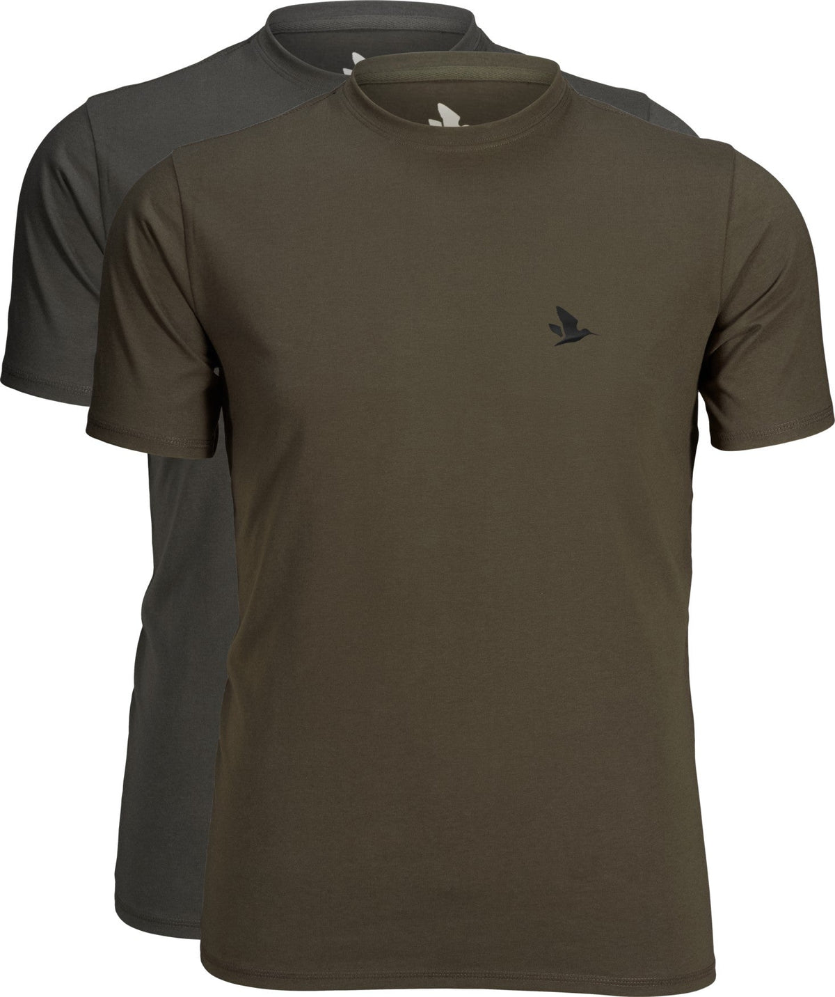 Outdoor 2er-Pack T-Shirts Raven/Pine green - Seeland