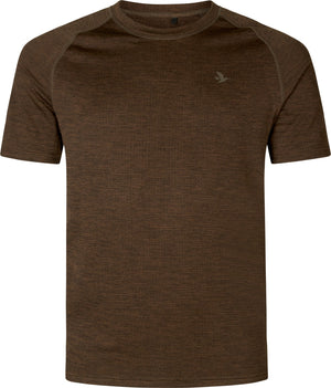 Active Kurzarm-T-Shirt Demitasse brown - Seeland