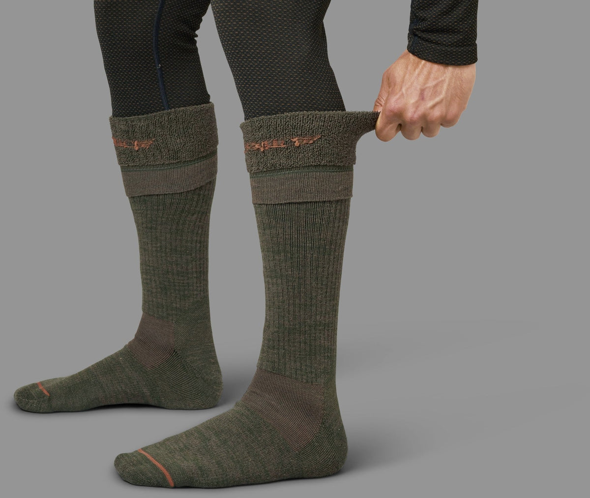 Pro Hunter 2.0 lange Socken Willow green/Shadow brown - Härkila
