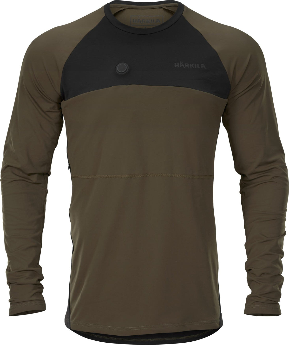 Heat L/S T-Shirt Willow green/Schwarz - Härkila