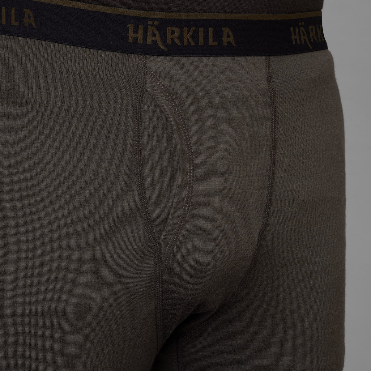 Base All Season mit Seitenreißverschluss Lange Unterhose Shadow Brown - Härkila
