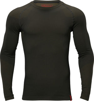 Base active Langarm mit Rundhalsausschnitt Dark willow green - Härkila