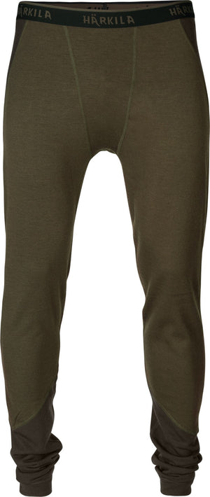 Base Warm lange Unterhosen Willow green/Shadow brown - Härkila