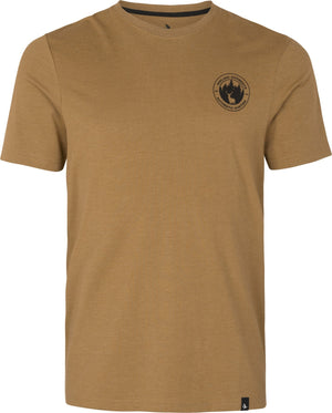 Saker T-Shirt Antique Bronze Melange - Seeland