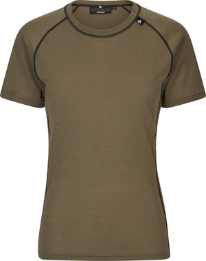 Apex Aia Merino-T-Shirt Covert Green - Seeland