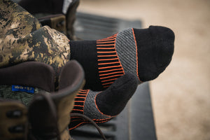 Field Coolmax-Socken - 2er-Pack Schwarz/Dunkelgrau - Seeland