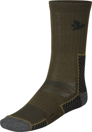 Field Merino-Socken - 2Pack Pine Green/Military Olive - Seeland