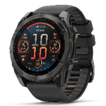 fēnix® 8 Pro – 51 mm, AMOLED, Sapphire, Carbon Grey DLC-titanium med sort/Pebble Grey silikonerem 2