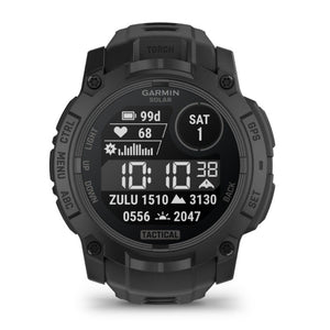 Instinct® 3 – 45 mm, Solar, Tactical Edition, Schwarz mit schwarzem Armband – Garmin