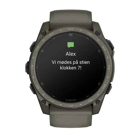 tactix® 8 – 51 mm, AMOLED, Cerakote®-Beschichtung, Inklusive Applied Ballistics Ultralight™ Solver und Olive Cerakote®-Beschichtung – Garmin