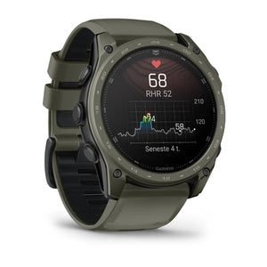 tactix® 8 – 51 mm, AMOLED, Cerakote®-Beschichtung, Inklusive Applied Ballistics Ultralight™ Solver und Olive Cerakote®-Beschichtung – Garmin