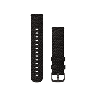Quick Release remme (20 mm), Black Pepper vævet nylon, Slate hardware 1