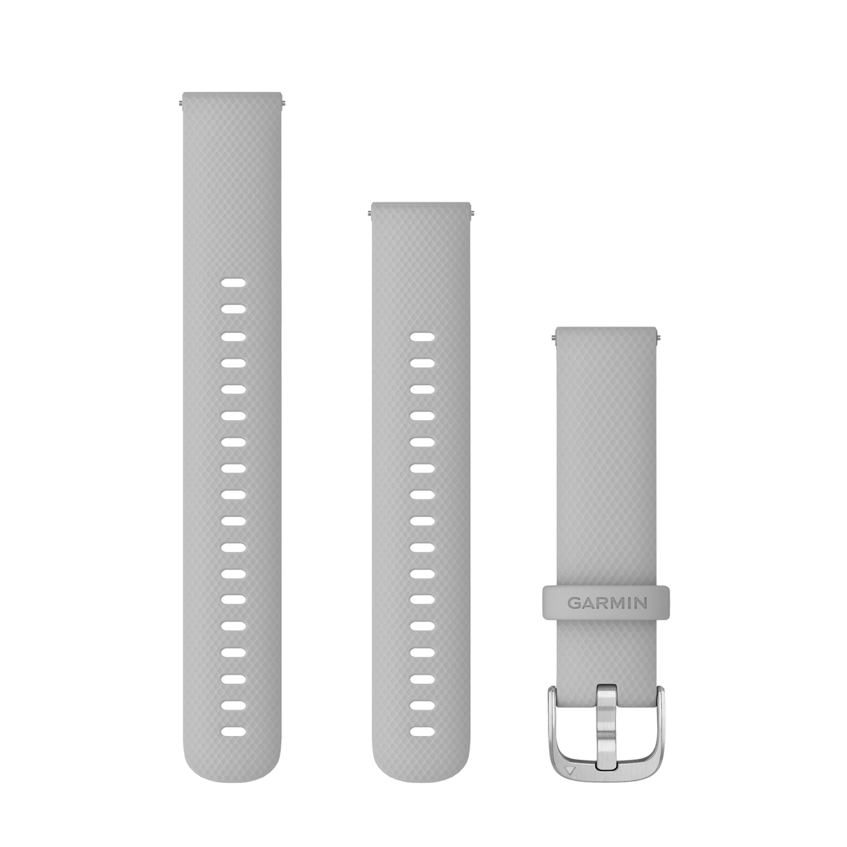 Quick Release remme (20 mm), Mist Grey silikonerem 1