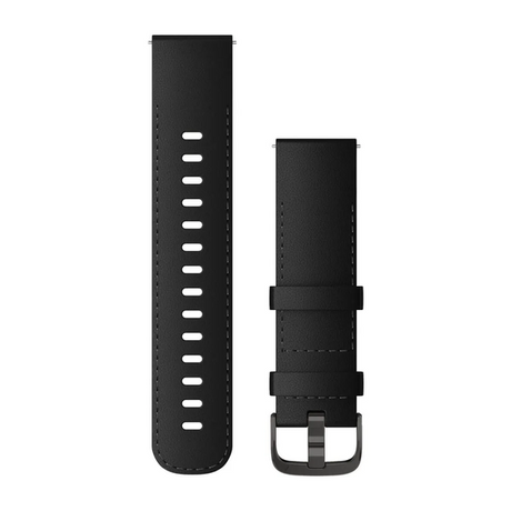 Quick Release remme (22 mm), Gennemskinnelig sort/sort med Slate hardware 2