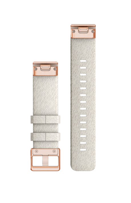 QuickFit® 20 urremme, Crememeleret nylon, rosaguld hardware 2