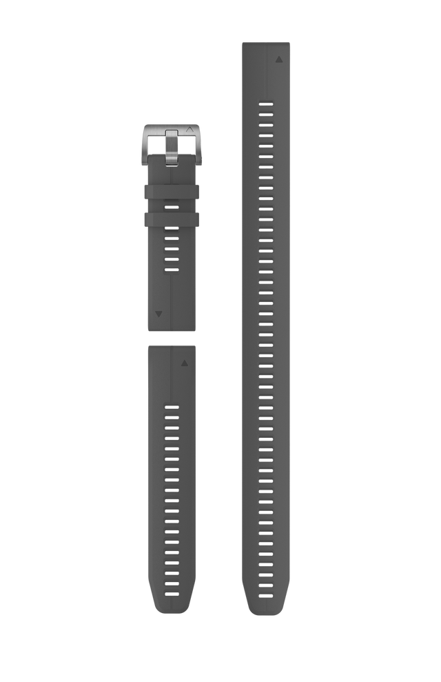 QuickFit® 22 remme, Slate Grey silikone (Dykkersæt med 3 dele) 1