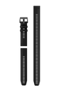 QuickFit® 22 remme, Sort silikone (Dykkersæt med 3 dele) 1