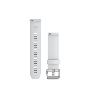 Quick Release remme (18 mm), Hvid, sølv hardware 2