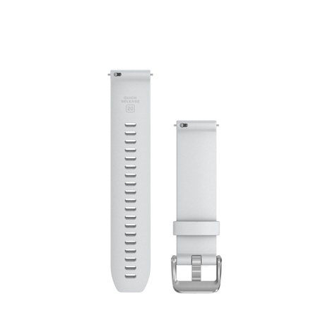 Quick Release remme (18 mm), Hvid, sølv hardware 2