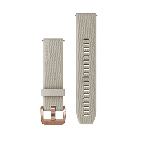 Quick Release remme (20 mm), Lys sand, rosaguld hardware 2