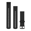 Quick Release-remme (22 mm), Sort med Slate Grey hardware 1