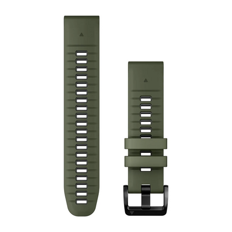 Quickfit 22 mm urremme, Fog Gray/Moss silikone 2