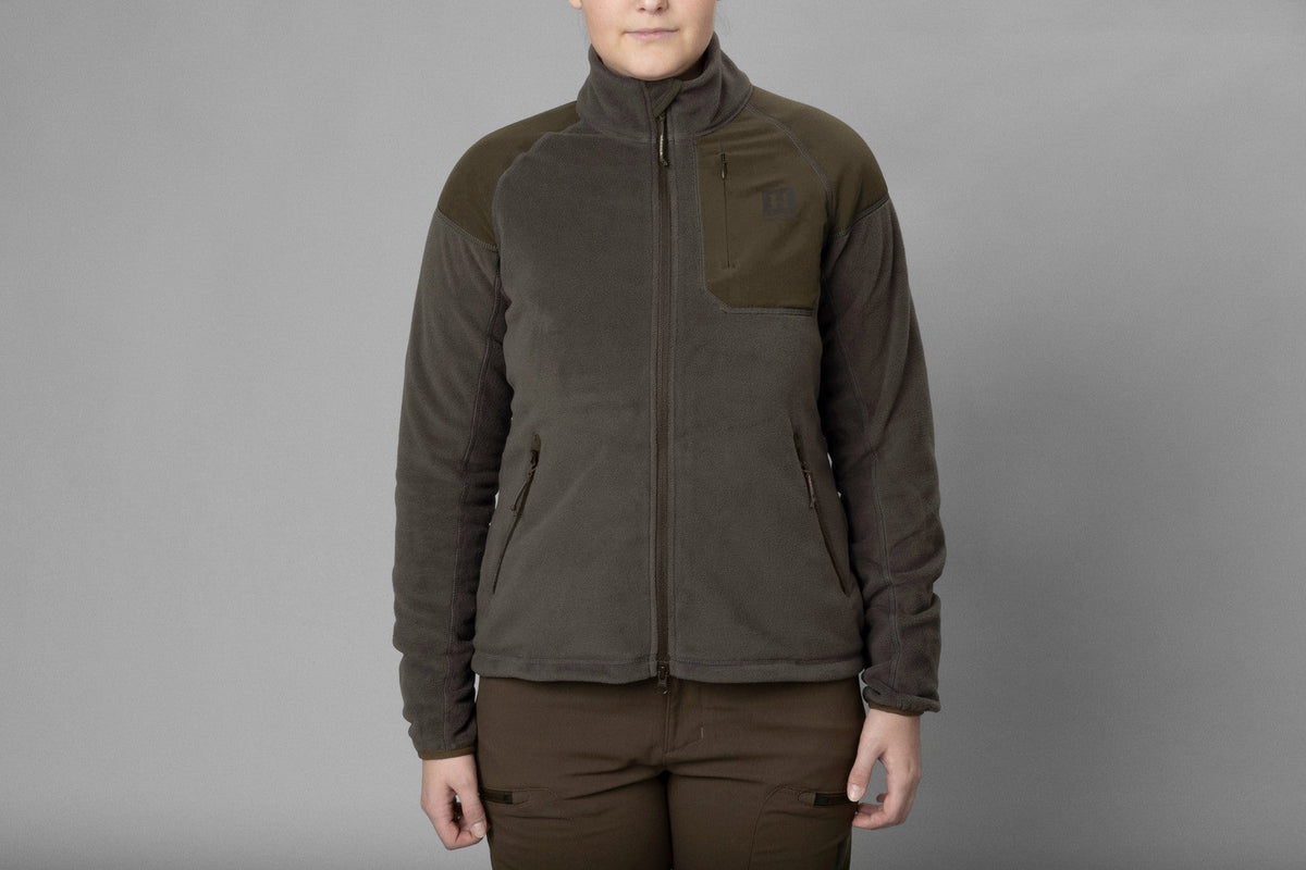 Vilja Fleece für Damen Willow green/Shadow grey - Härkila
