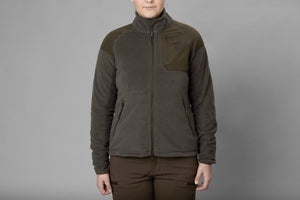 Vilja Fleece für Damen Willow green/Shadow grey - Härkila