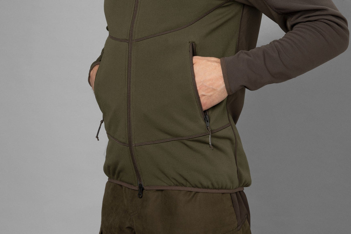 Olaf Fleecejacke - Willow green/Shadow grey - Härkila
