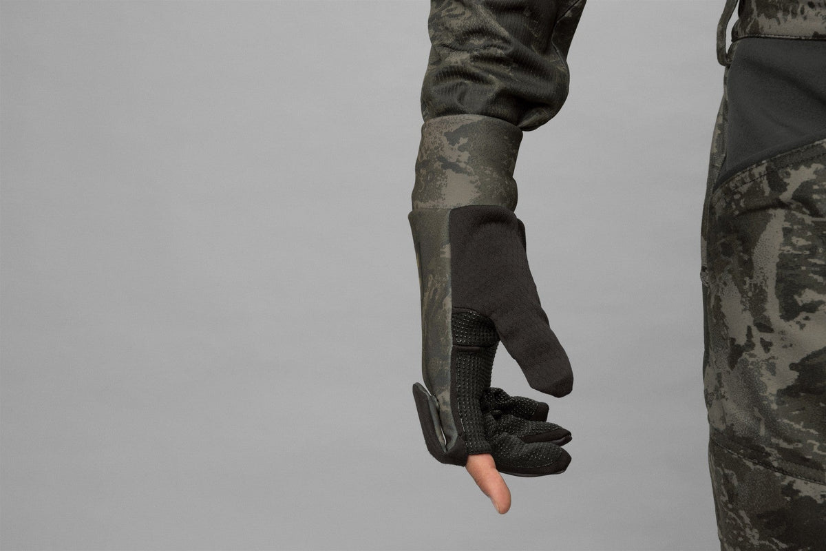 Tarn-Fleece-Handschuh mit umklappbaren Fingern NOCTYX AXIS MSP® Schwarz - Härkila