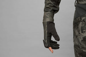 Tarn-Fleece-Handschuh mit umklappbaren Fingern NOCTYX AXIS MSP® Schwarz - Härkila