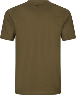 H-Logo S/S T-Shirt Dunkeloliv - Härkila
