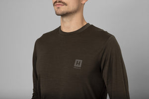 Base All Season L/S T-Shirt - Shadow brown - Härkila