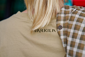 Stag Badge Kurzarm T-Shirt Damen Sand - Härkila