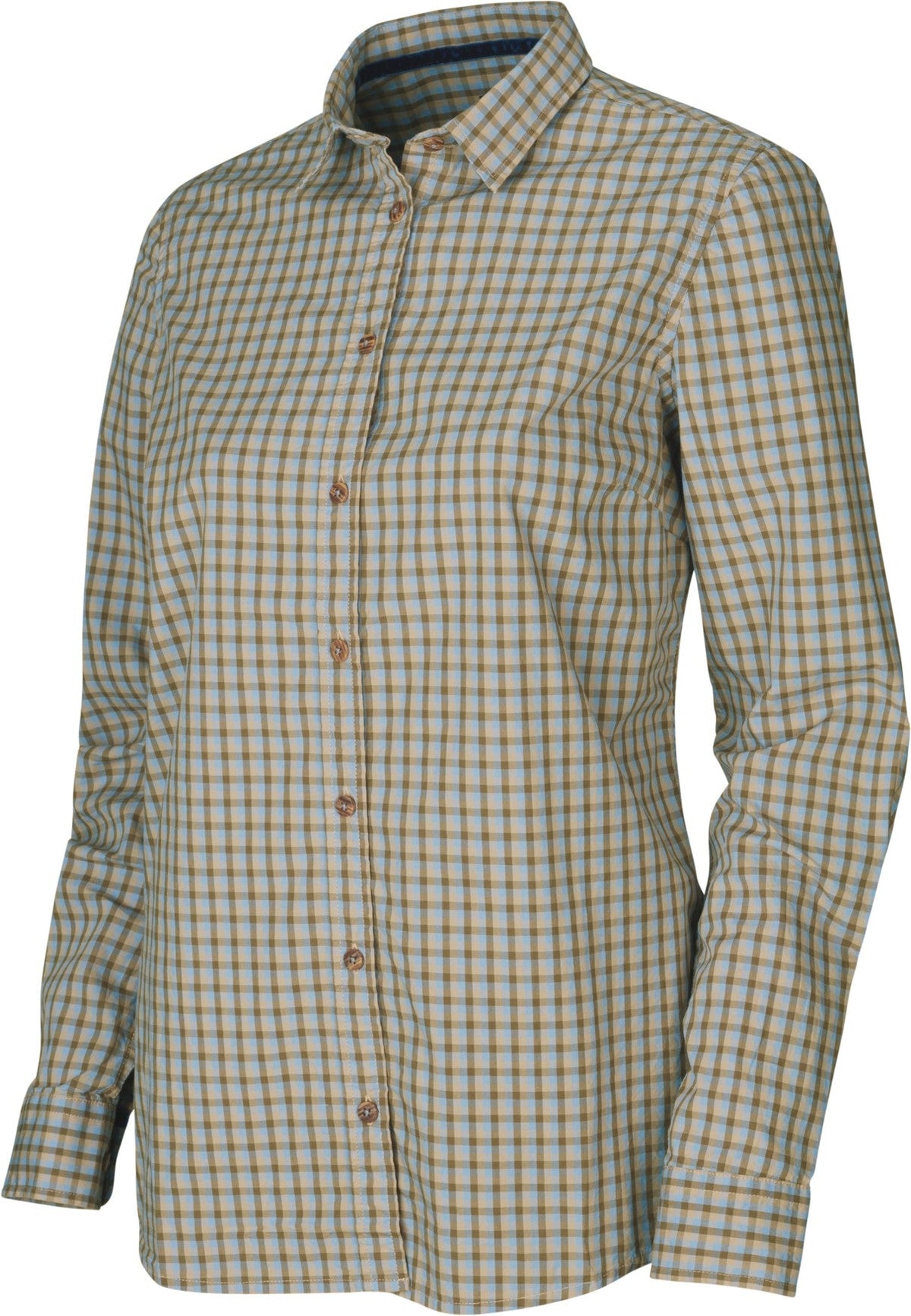 Selja Lady L/S Karohemd - Heritage blue check - Härkila