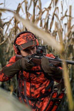 Wildboar Pro - Leichte Kappe AXIS MSP®Orange Blaze/Shadow brown - Härkila