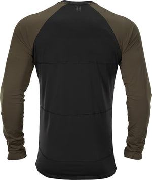 Heat L/S T-Shirt Willow green/Schwarz - Härkila