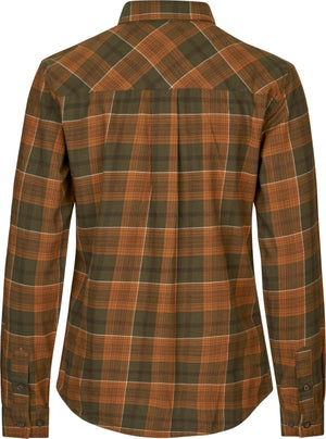 Skye Flanellhemd für Damen - Grizzly Brown/Terracotta Check - Seeland