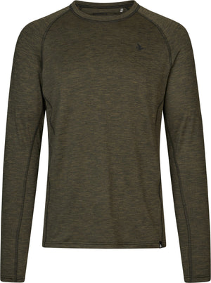 Peak T-Shirt Pine green melange - Seeland