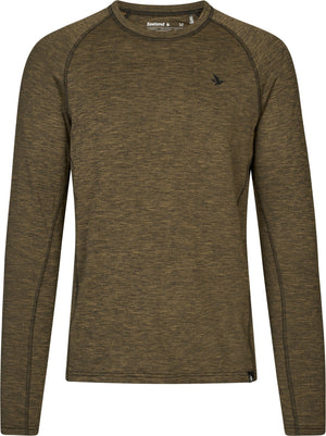 Peak T-Shirt Military Olive Melange - Seeland