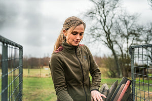 Oda Damen-Fleecejacke Willow green - Härkila