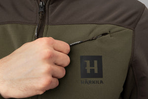 Olaf Fleecejacke - Willow green/Shadow grey - Härkila