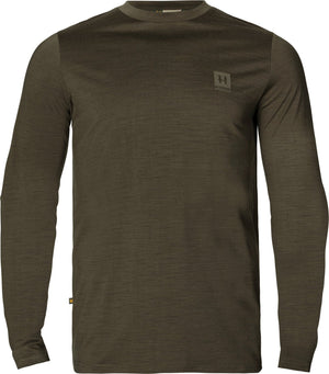 Base-Layer L/S T-Shirt für alle Jahreszeiten Willow green - Härkila