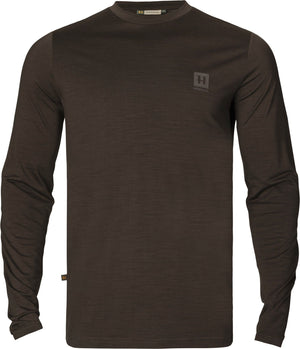Base All Season L/S T-Shirt - Shadow brown - Härkila
