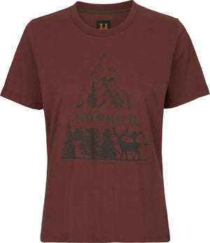 Nature S/S T-Shirt für Damen Hot Chocolate - Härkila