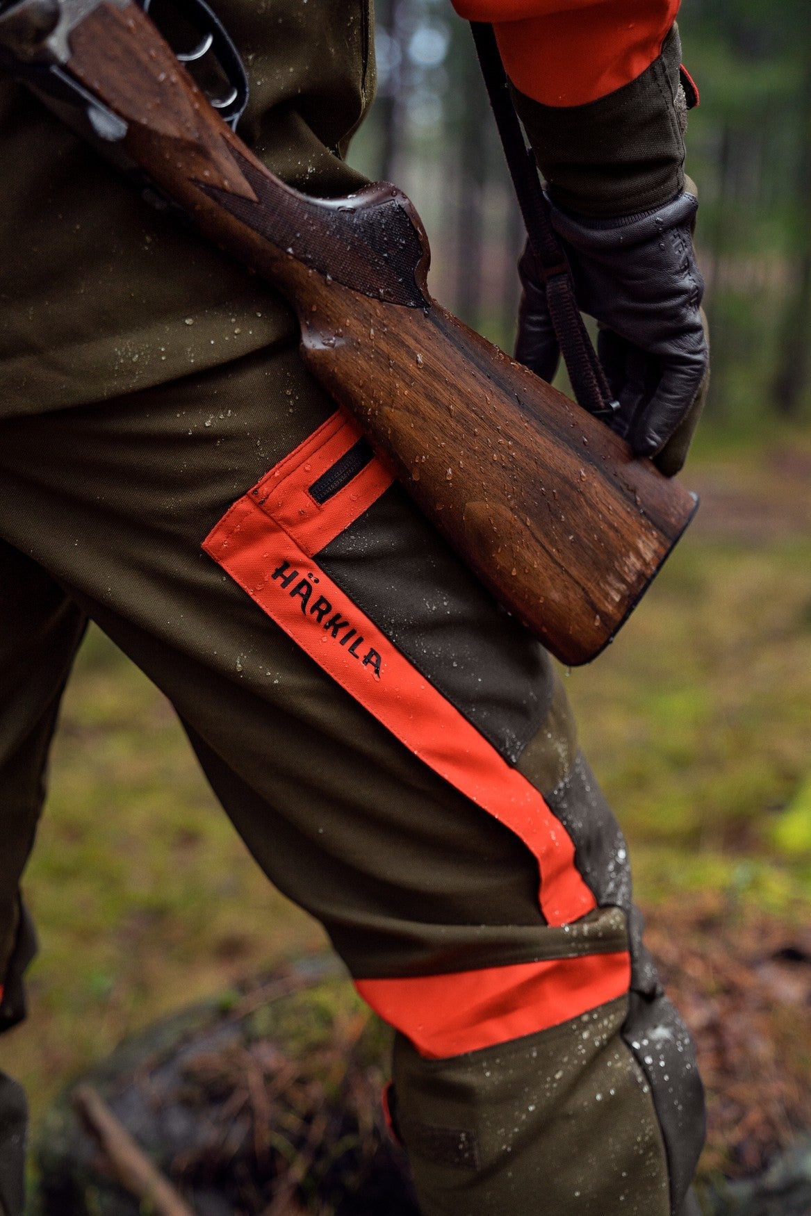 Pro Hunter Dog Keeper GTX Hose Willow green/Orange - Härkila