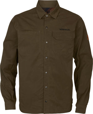 Eirik Wendbare Hemdjacke Dunkel warmes Oliv/Bordeaux - Härkila